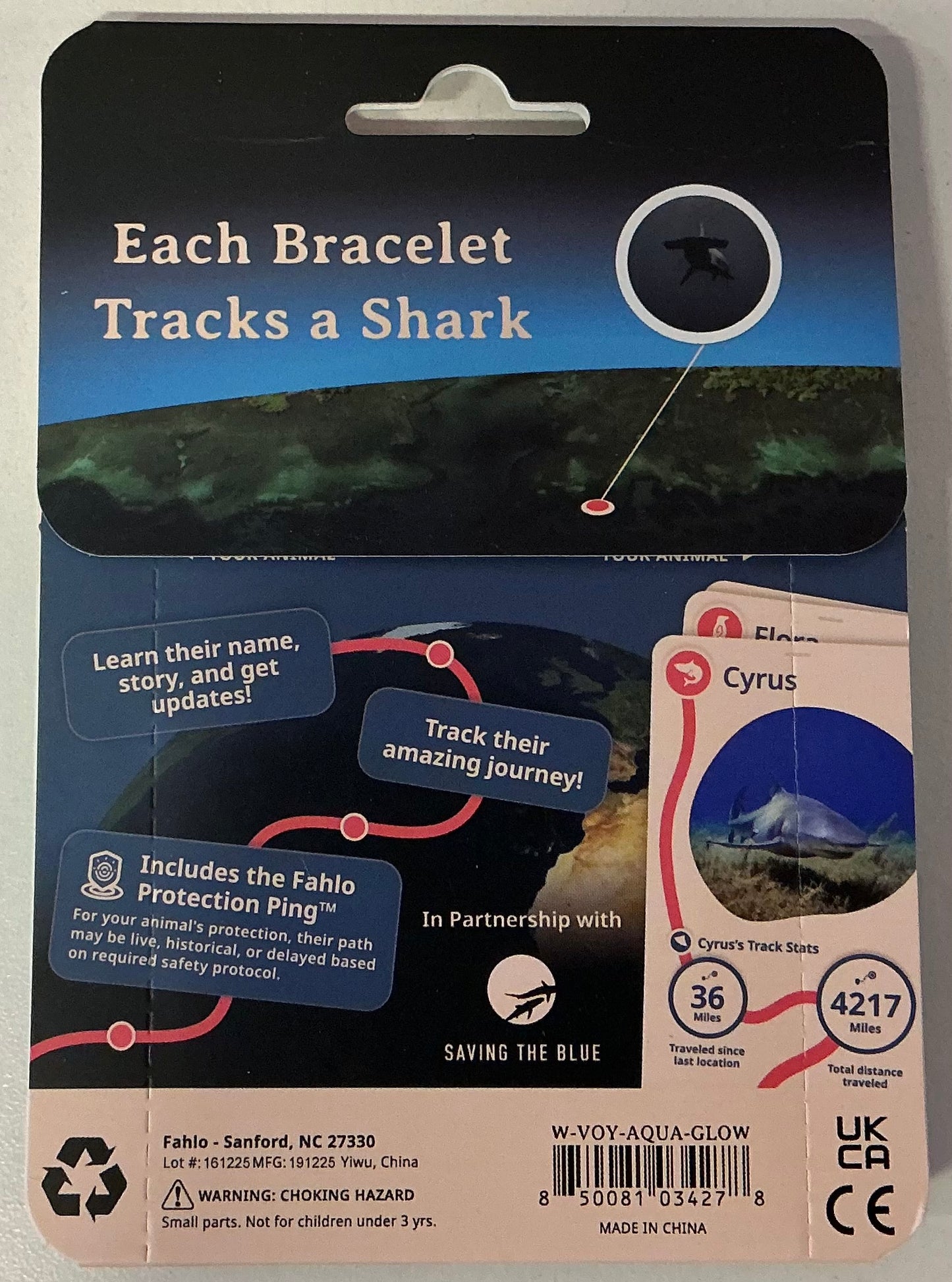 GLOW Fahlo Bracelet Shark Voyage Aqua
