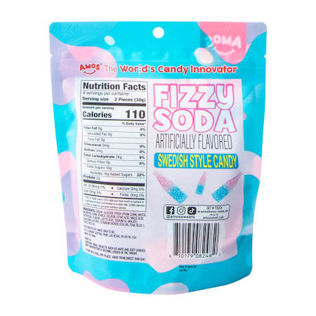 Fizzy Soda Amos Swedish Candy