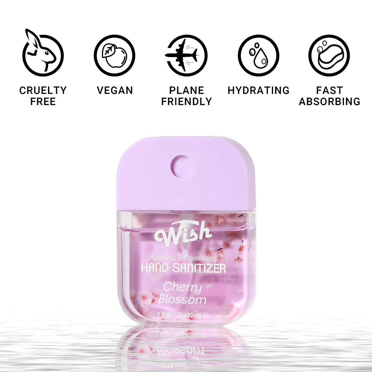 Cherry Blossom Hydrating and Moisturizing Wish Hand Sanitizer Spray
