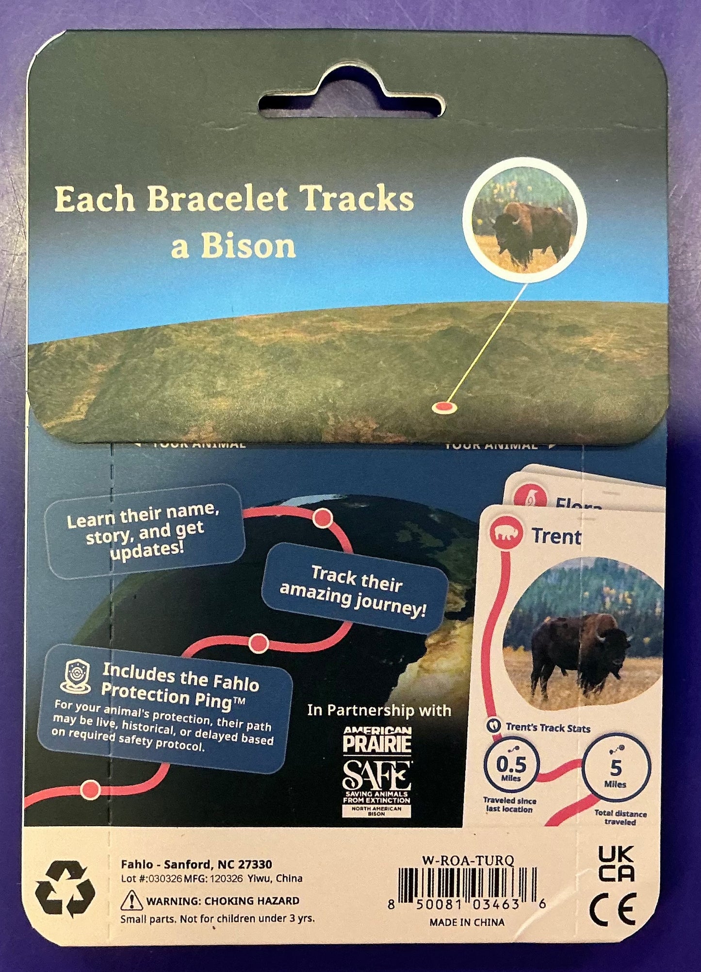 Fahlo Bracelet Bison Roam Turquoise