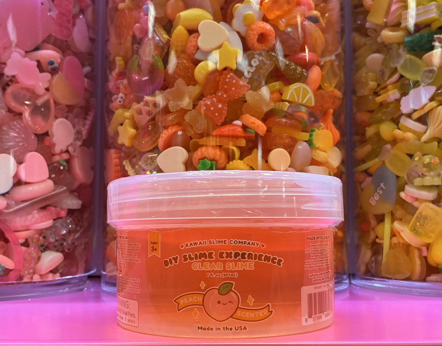 Peach Diy Kawaii Slime