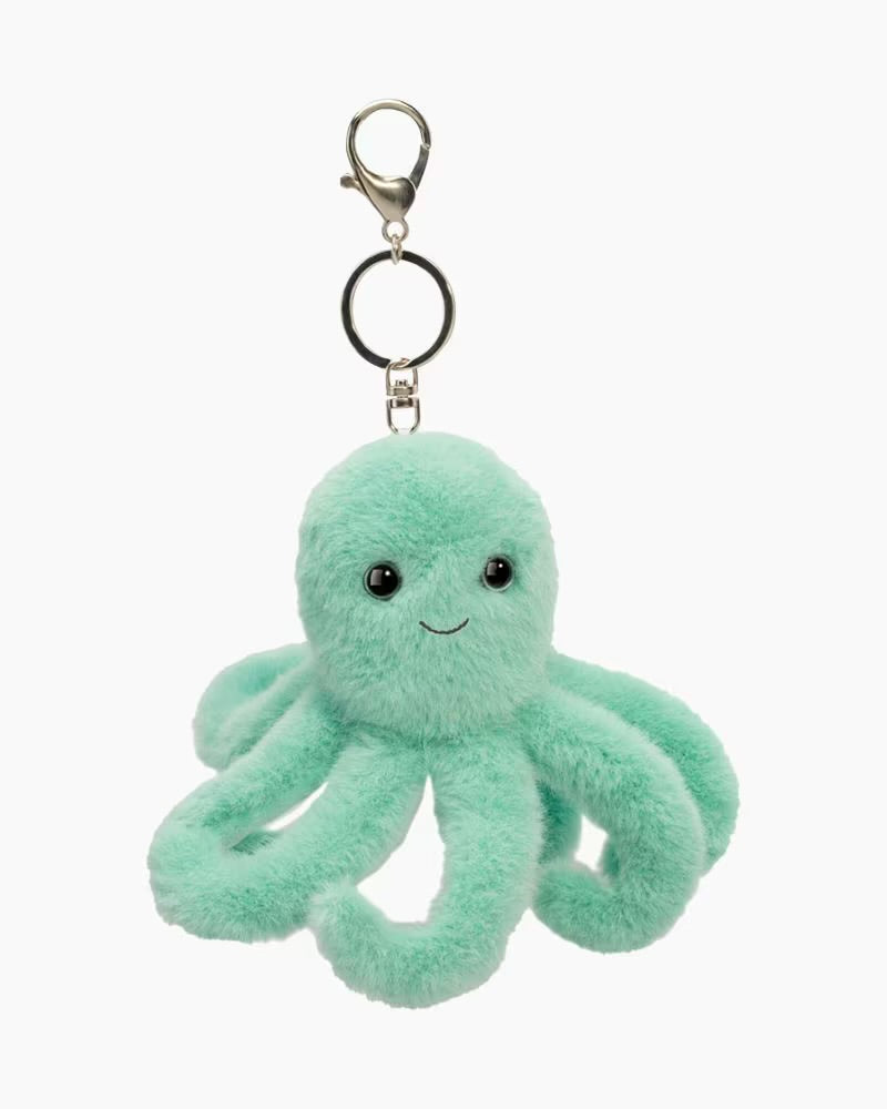 Plush keychain bag charm octopus