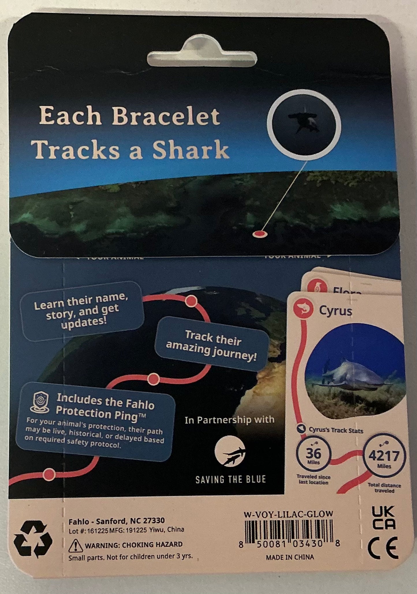 GLOW Fahlo Bracelet Shark Voyage Lilac