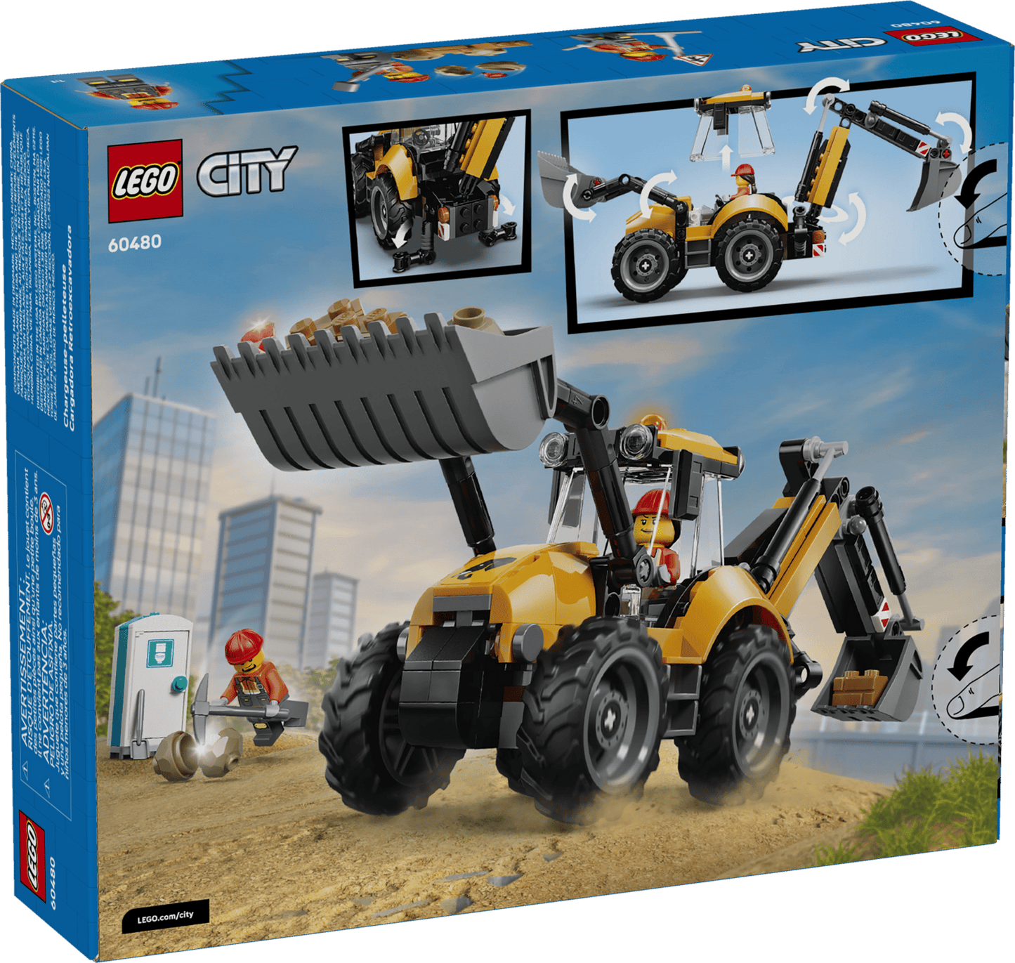 LEGO Yellow Backhoe Loader