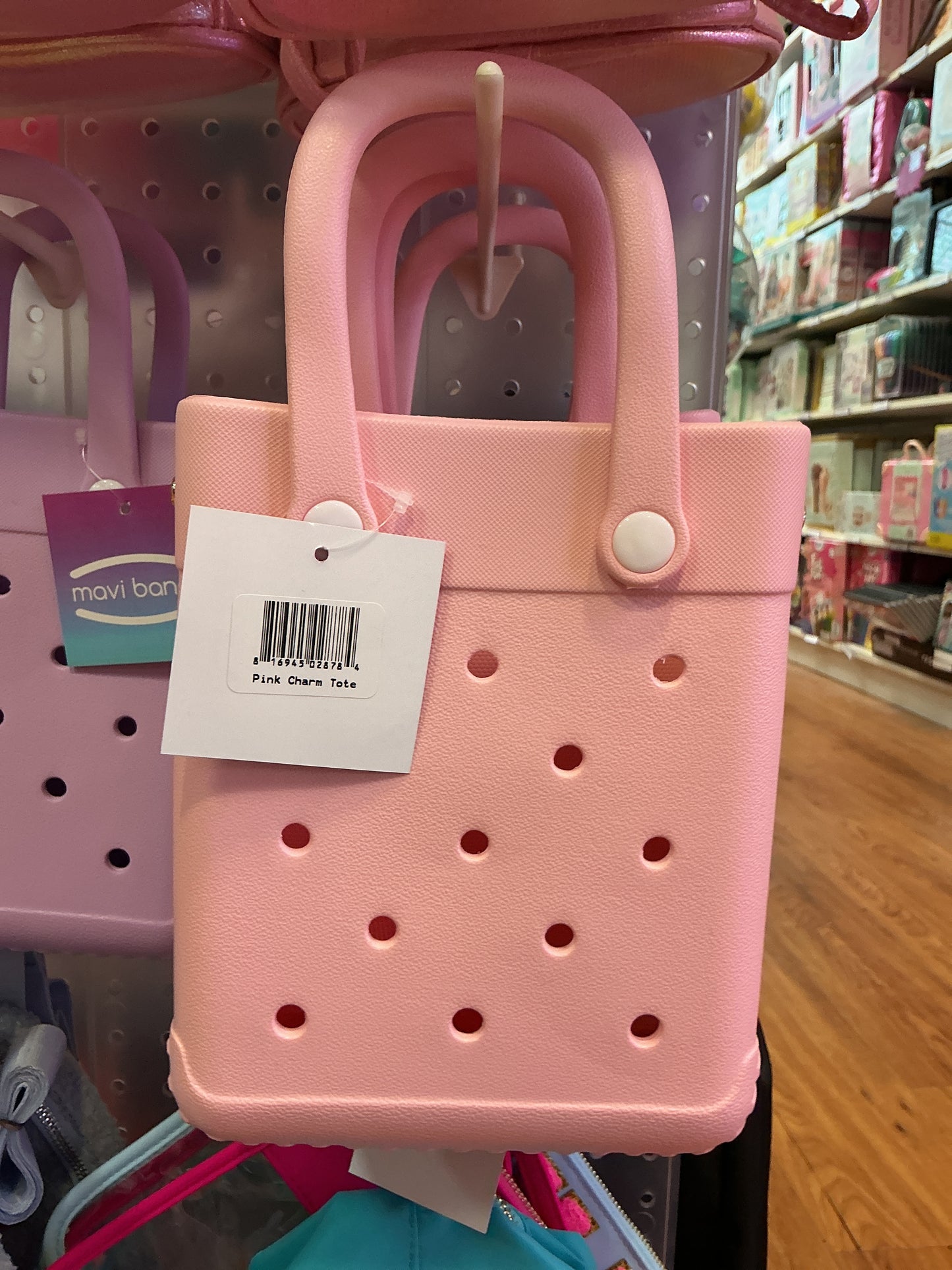 Pink Charm tote clog bag