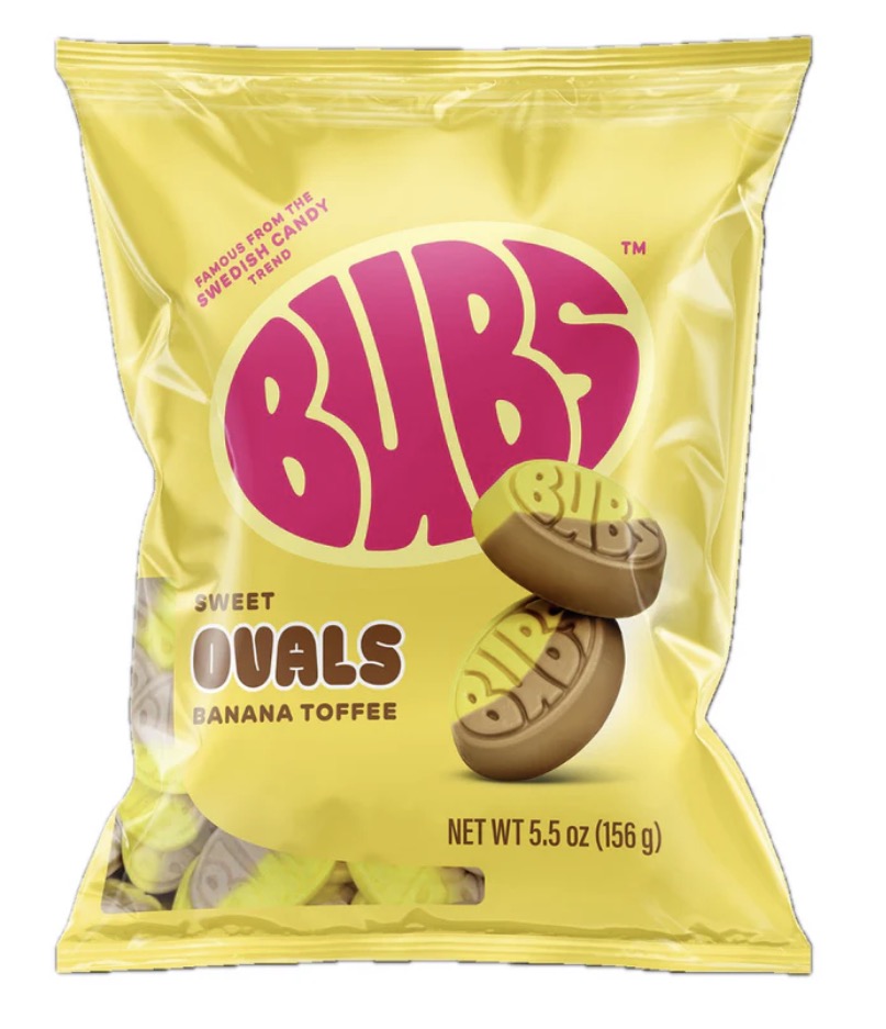 Bubs Sweet Ovals Banana Toffee