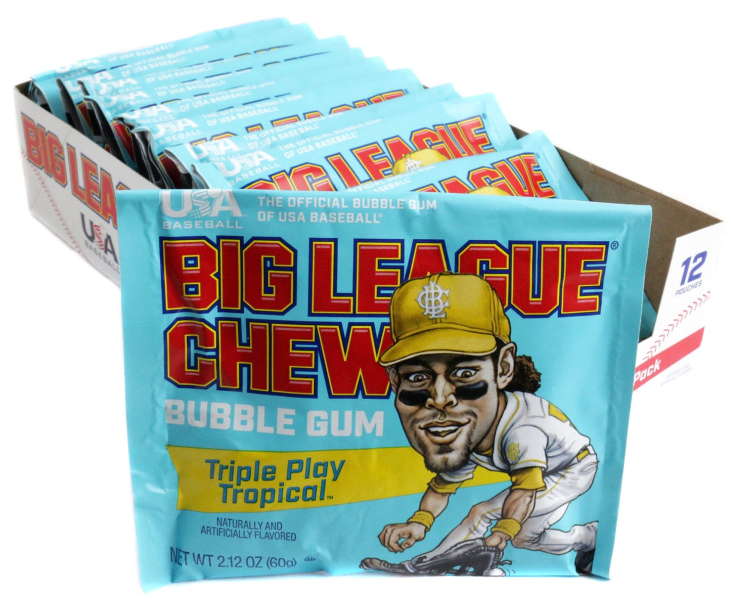 Big League Chew Bubble Gum Tripple Play Tropical