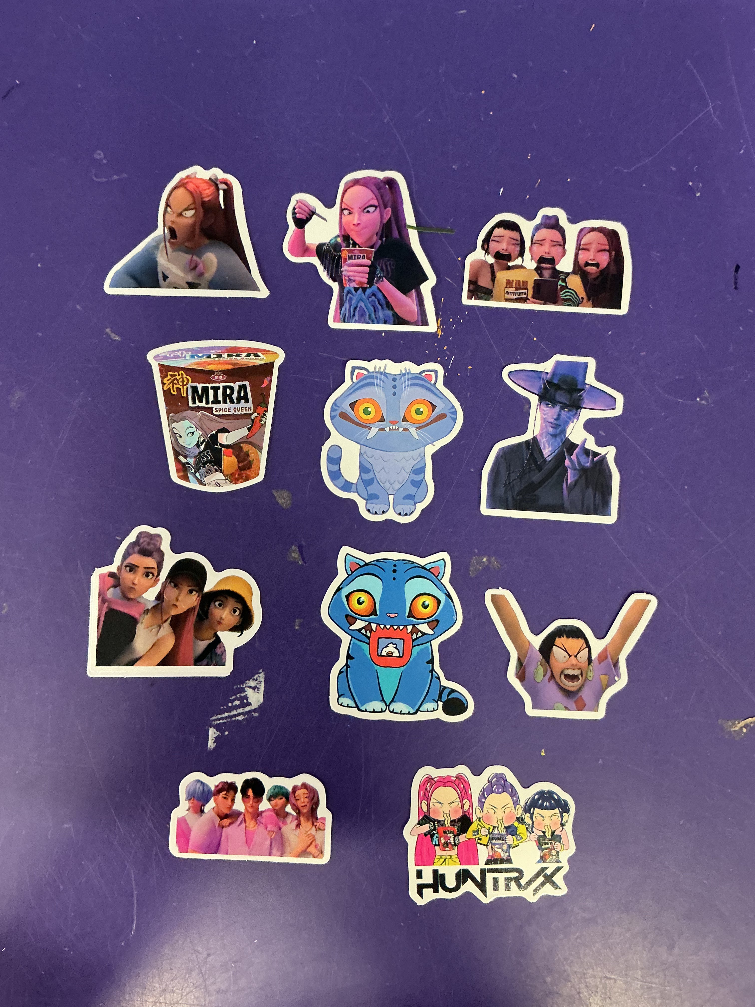 KPop Demon Hunters Waterproof Stickers Learning Express Toys Gifts 