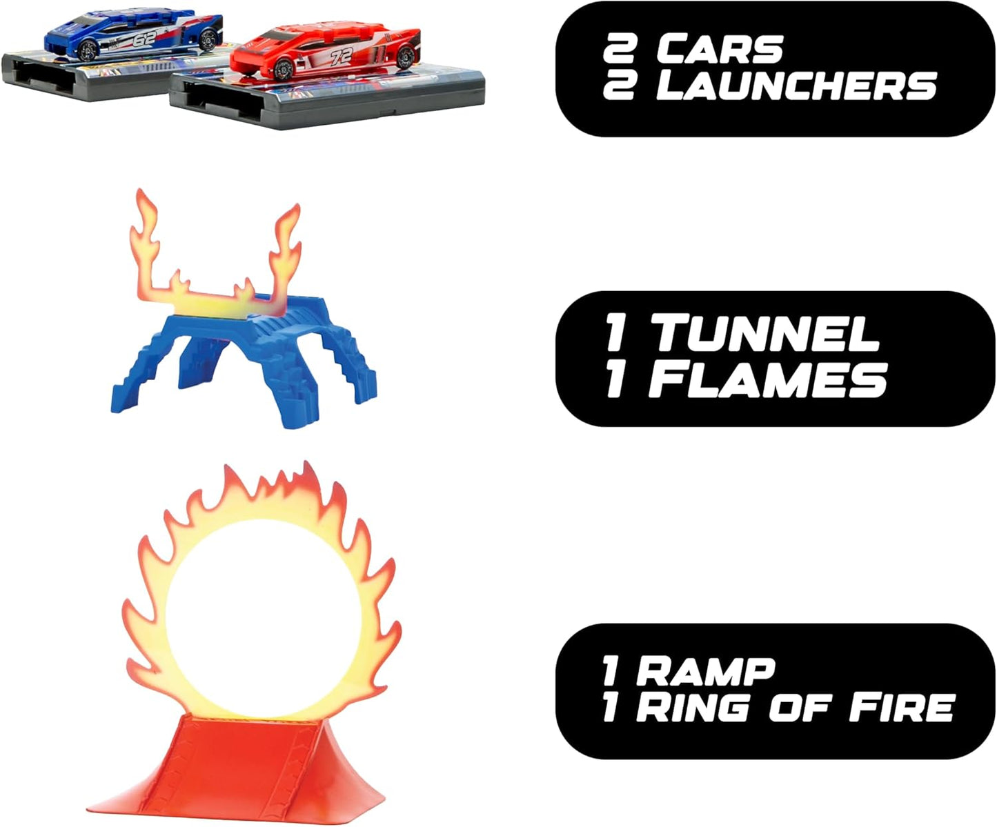 FLAT 2 FAST Stunt 2-Pack Playset