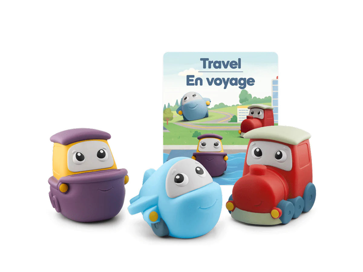 Soft Tonies Transportation Set Travel Airplane ship train