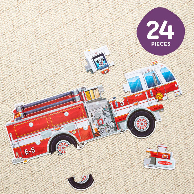 Floor Puzzle Giant Fire Truck 24pc