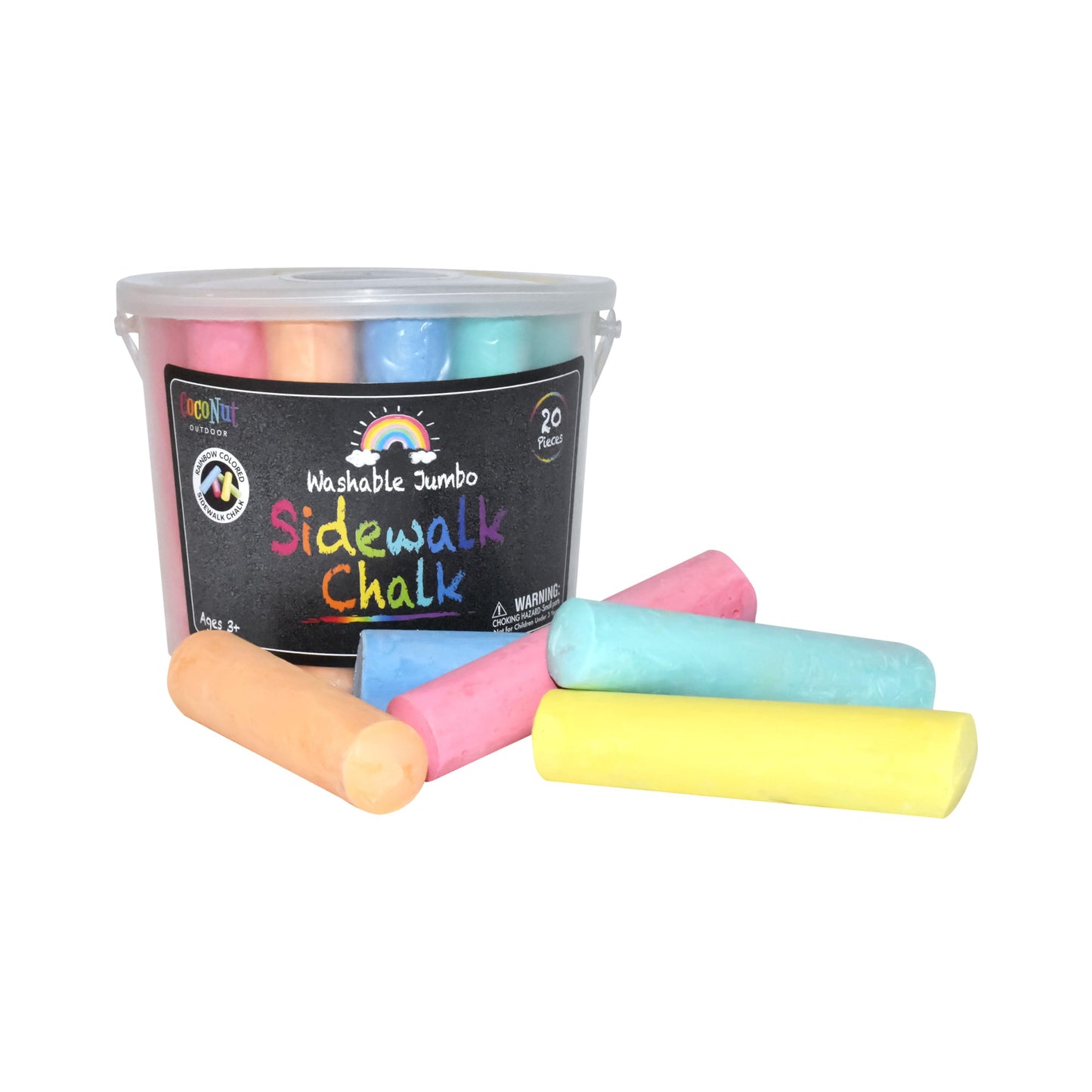 Jumbo Outdoor Sidewalk Chalk 20pc