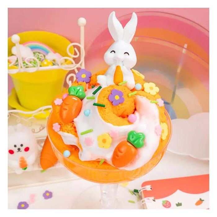 Kawaii Slime Frosted Carrot Cupcake