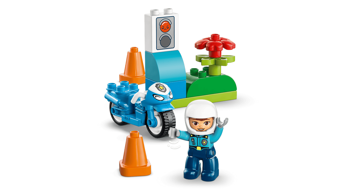 LEGO Blue Police Motorcycle