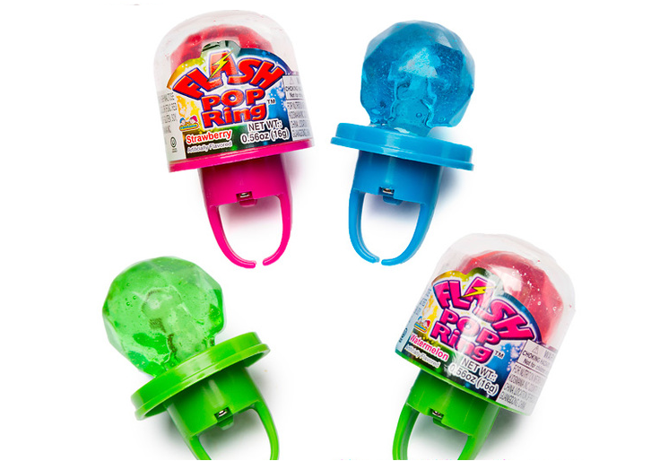 Kidsmania Flashing Light Up Ring Lollipop