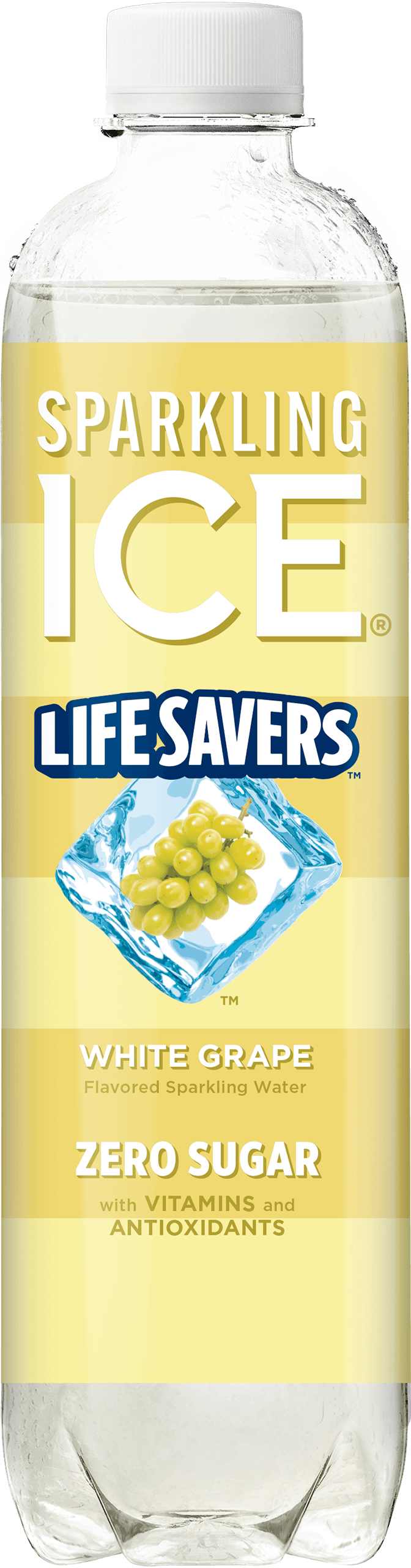 Sparkling Ice Life Savers White Grape Bottle