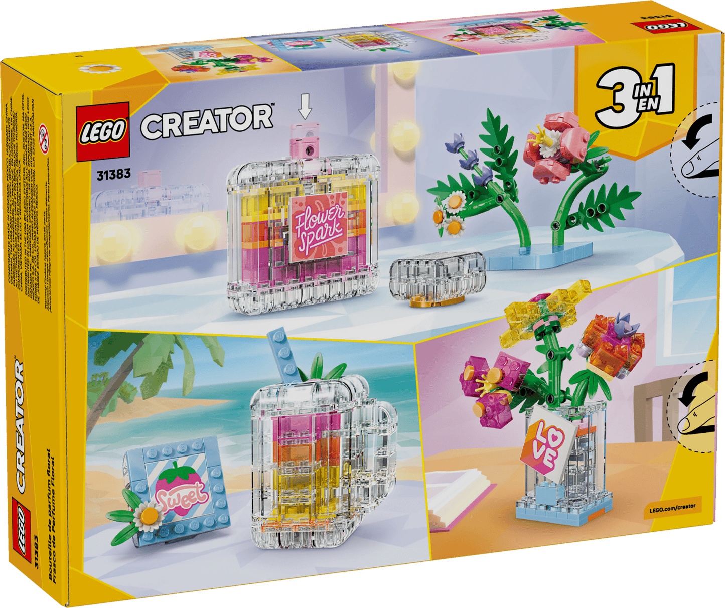 LEGO Floral Decor Perfume Bottle