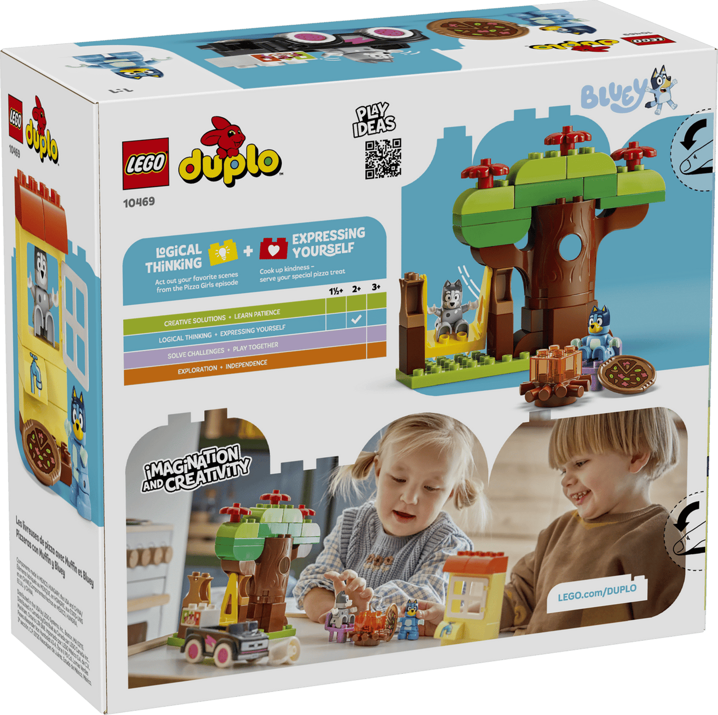 LEGO Pizza Girls with Muffin and Bluey