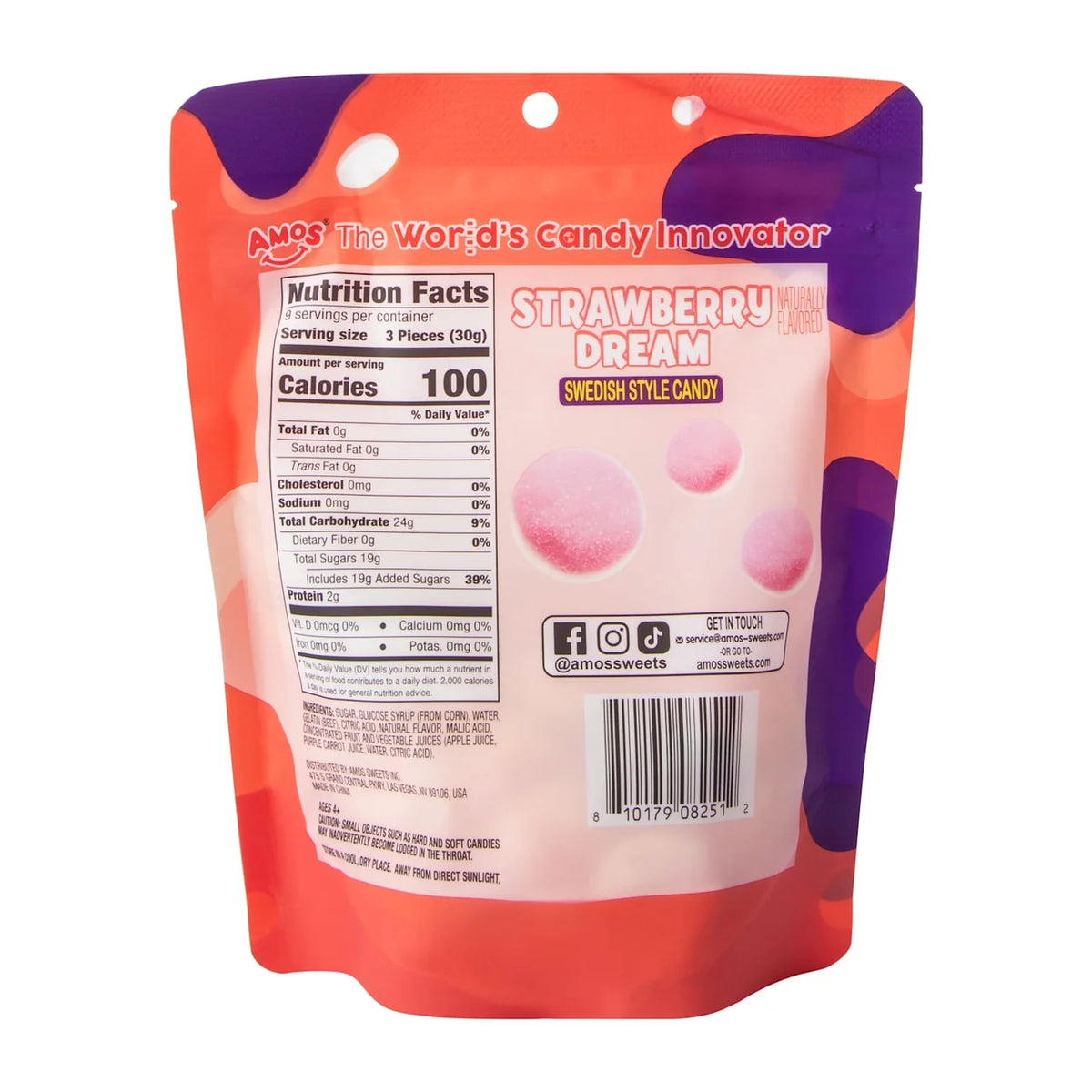Swedish style Candy Strawberry Dream