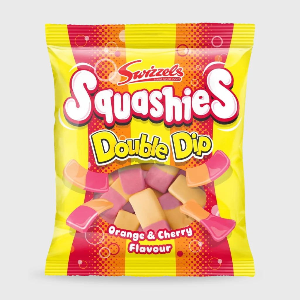 Squashies UK Douple Dip Orange Cherry