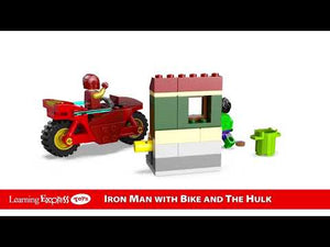 LEGO Iron Man with Bike and The Hulk