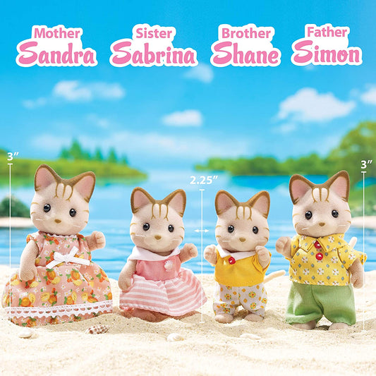 Calico Critters Sandy Striped Cat Family