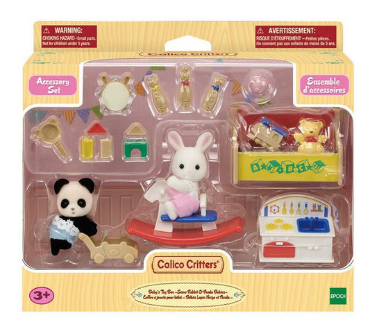 Calico Critters Snow Rabbit Panda Babies