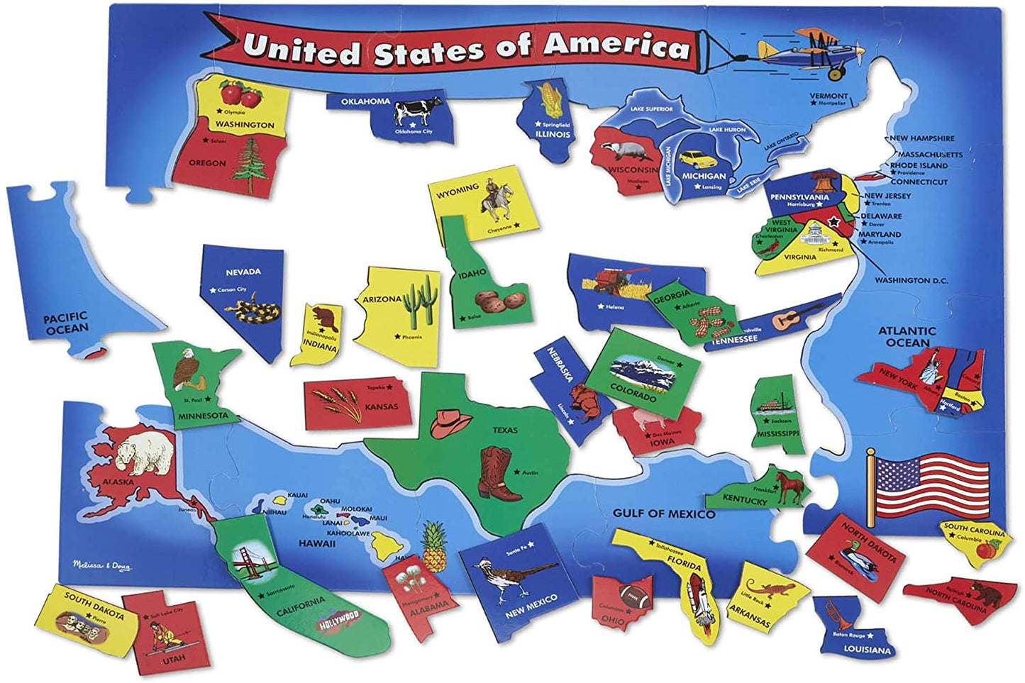 * USA Map Floor Puzzle