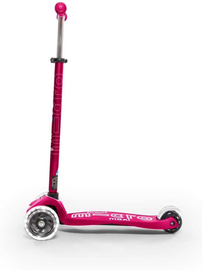 Maxi Deluxe Led Pink Scoo