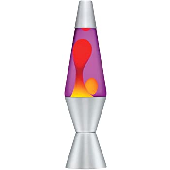 Lava Lamp Yellow Silver