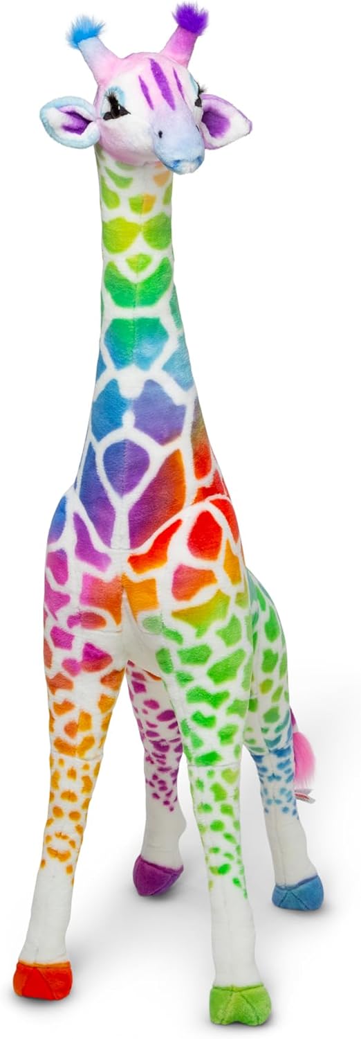 Plush Giraffe Rainbow