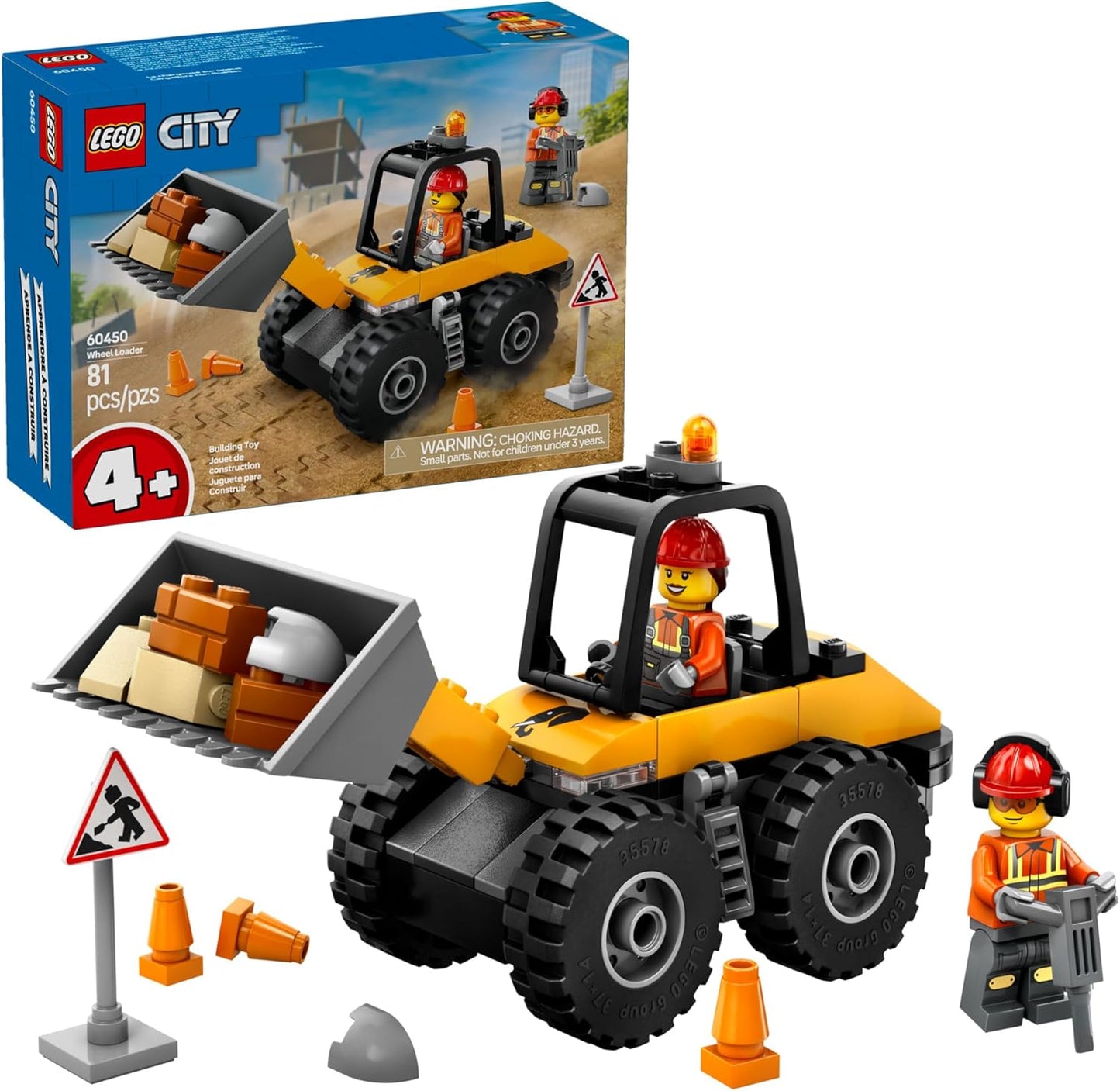 City: Yellow Construction Wheel Loader