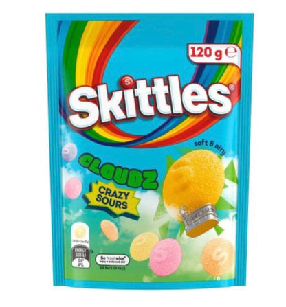 Crazy Sours Skittles Squishy Cloudz Fruits
