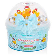 Squeaky Clean Bubble Bath Christmas Floam Kawaii Slime