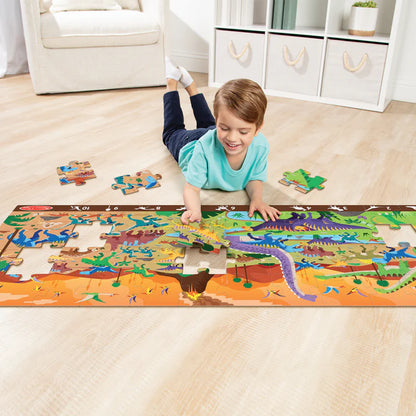 Floor Puzzle Search and Find Land of Dinosuars