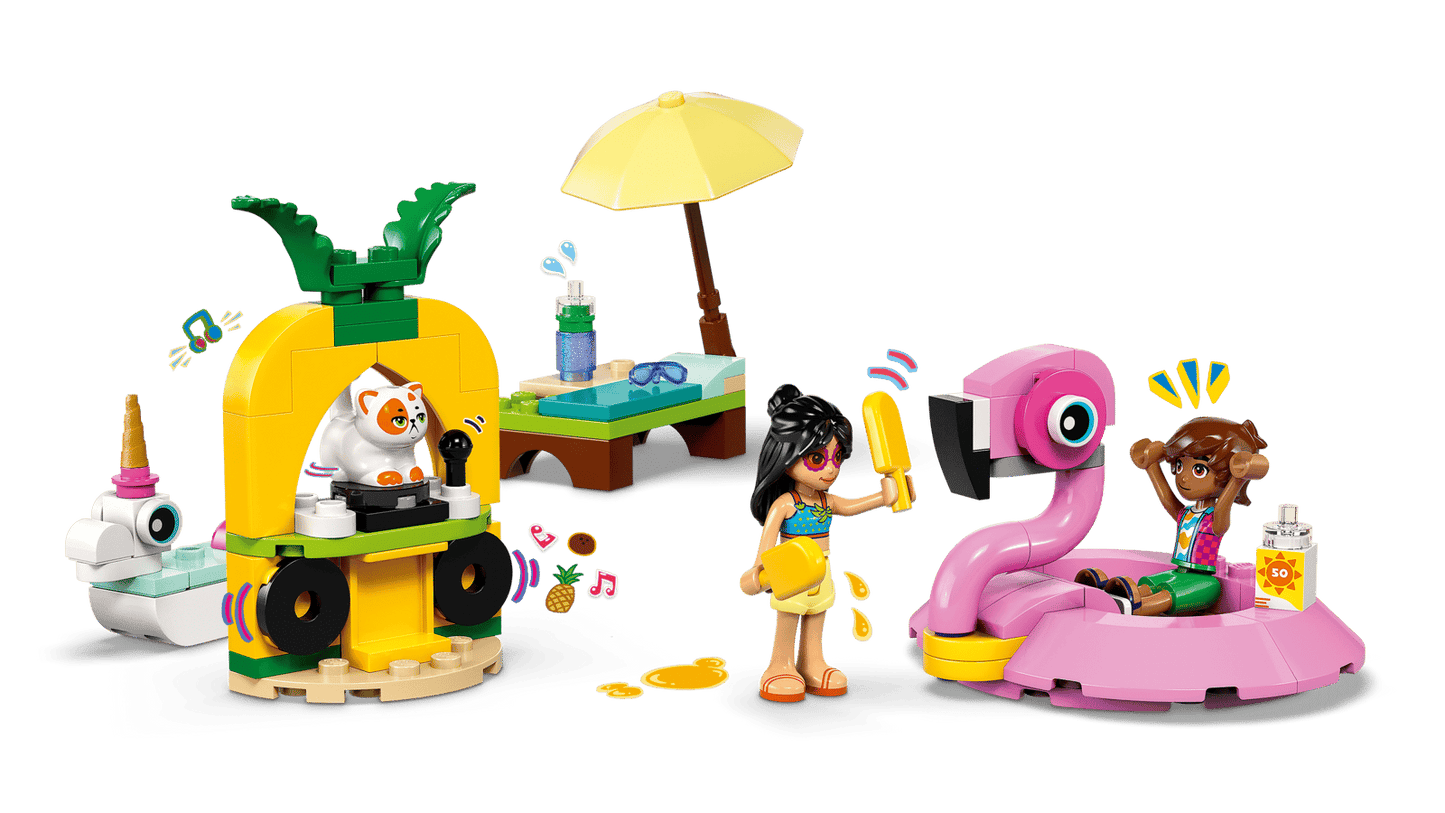 Lego Unicorn and Flamingo Pool Party