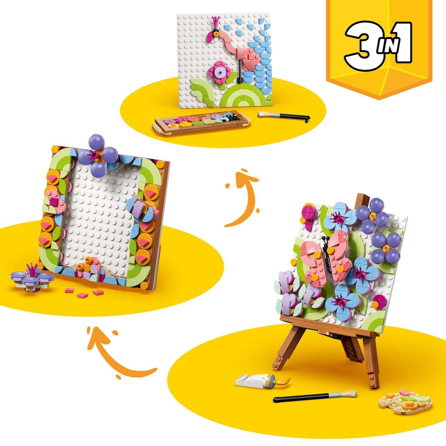 LEGO Floral Art Decor Painting