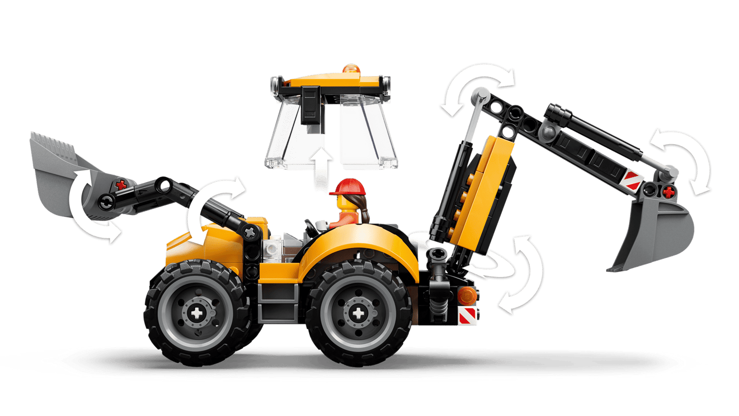 LEGO Yellow Backhoe Loader