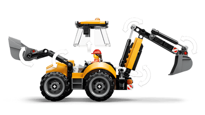 LEGO Yellow Backhoe Loader