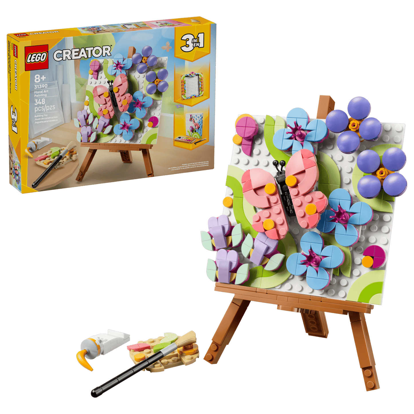 LEGO Floral Art Decor Painting