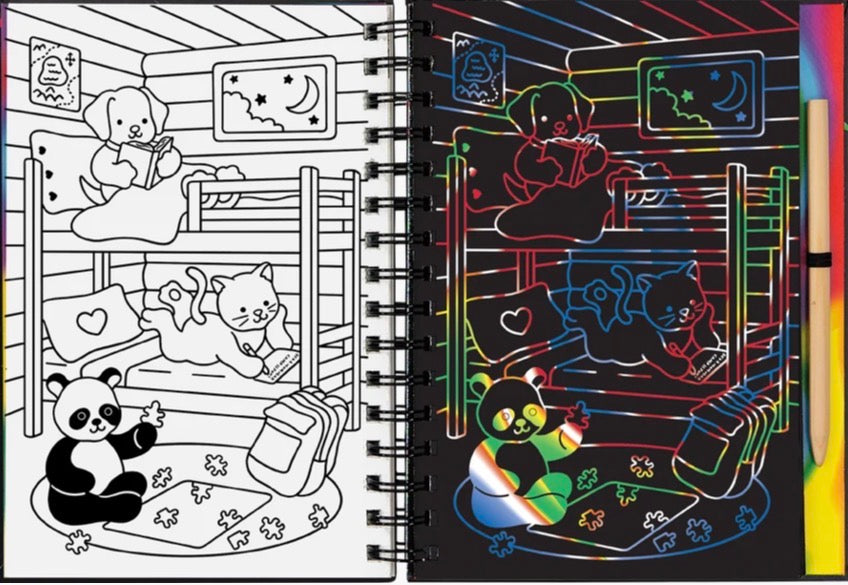 Scratch & Sketch Cozy Animals
