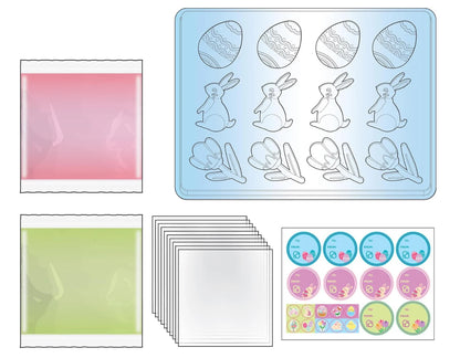 Gummy Candy Kit Bunnies Eggs and Tulips
