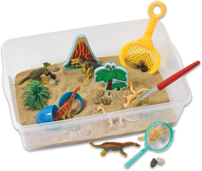 Sensory Bin Dinosaur Dig