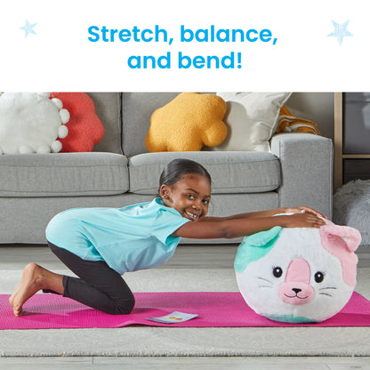 Bubble Plush Yoga Ball Buddy Cat