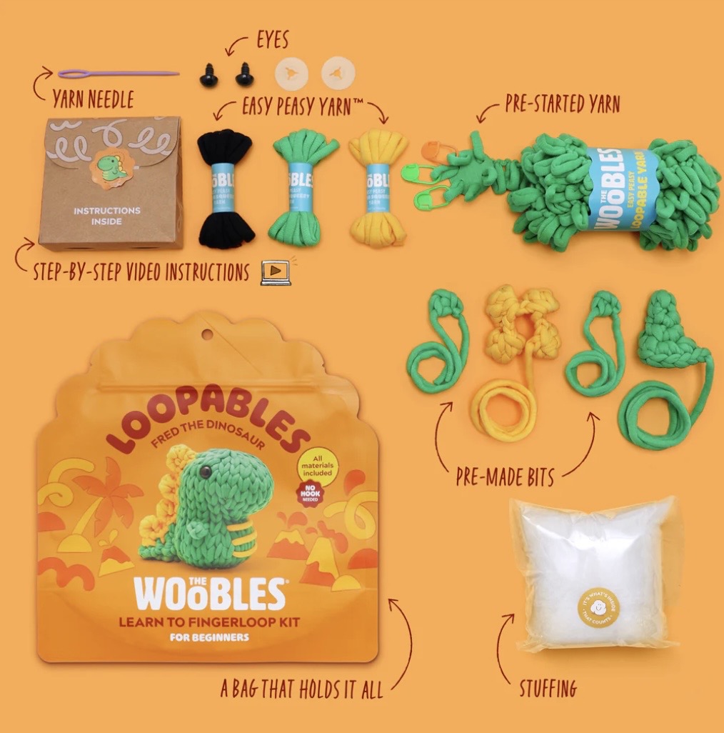 Loopables Woobles Fred The Dinosaur