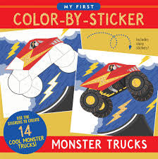 Color By Sticker Monster Trucks