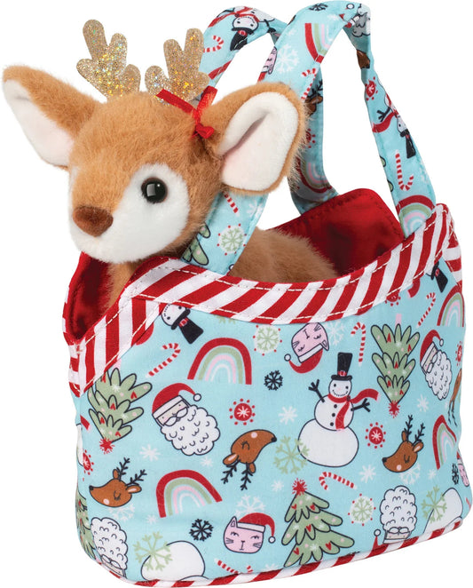 Cozy Christmas Sassy Sak w Reindeer