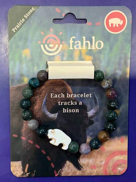 Fahlo Bracelet Bison Roam Prairie Stone