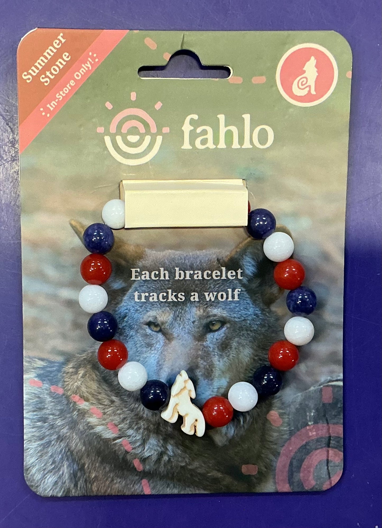 Fahlo Bracelet Wolf Scout Summer Stone
