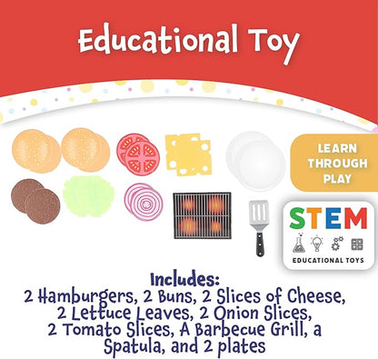 Magnetic Build and Grill Burger Set